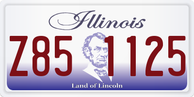 IL license plate Z851125