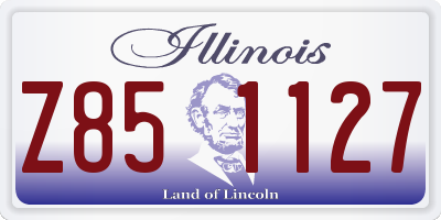 IL license plate Z851127