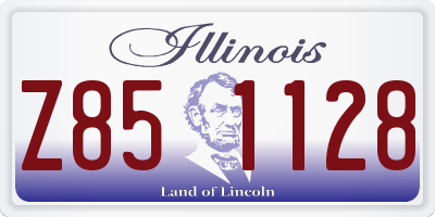 IL license plate Z851128