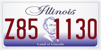 IL license plate Z851130