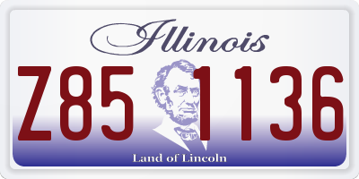 IL license plate Z851136