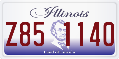 IL license plate Z851140