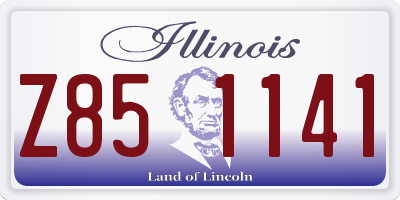 IL license plate Z851141