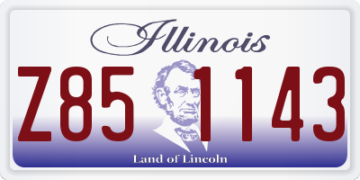 IL license plate Z851143