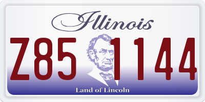 IL license plate Z851144