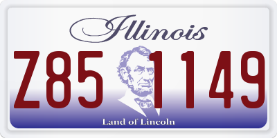 IL license plate Z851149