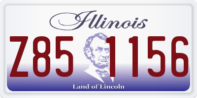 IL license plate Z851156