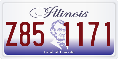 IL license plate Z851171