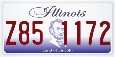 IL license plate Z851172