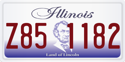 IL license plate Z851182