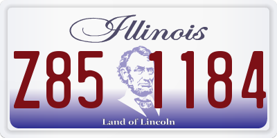 IL license plate Z851184