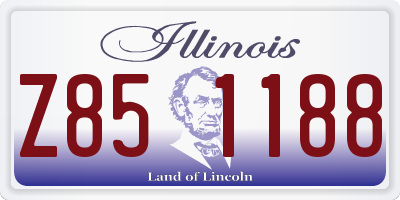 IL license plate Z851188