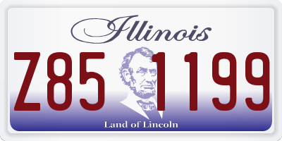 IL license plate Z851199