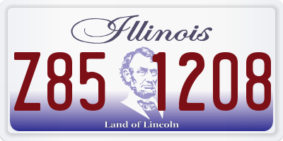 IL license plate Z851208