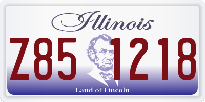 IL license plate Z851218