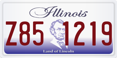 IL license plate Z851219
