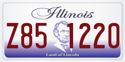 IL license plate Z851220