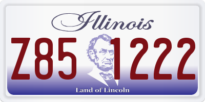 IL license plate Z851222