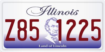 IL license plate Z851225