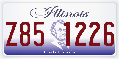 IL license plate Z851226