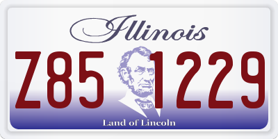 IL license plate Z851229