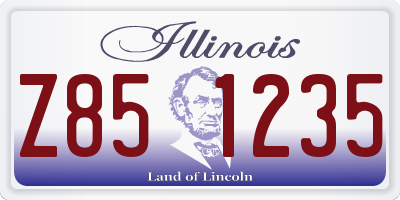 IL license plate Z851235