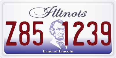 IL license plate Z851239