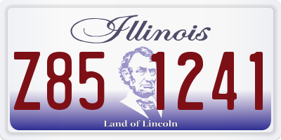 IL license plate Z851241
