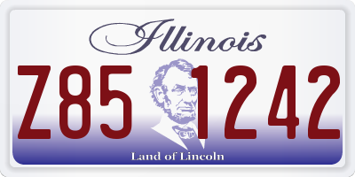 IL license plate Z851242