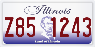 IL license plate Z851243
