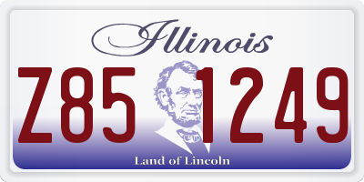 IL license plate Z851249