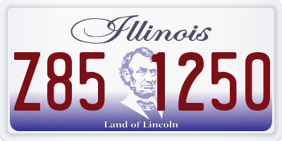 IL license plate Z851250