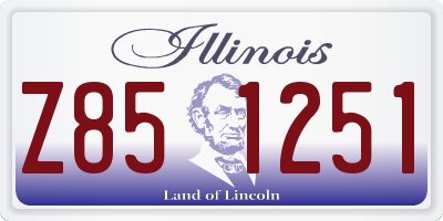 IL license plate Z851251