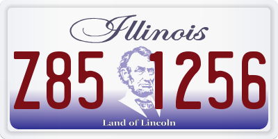 IL license plate Z851256