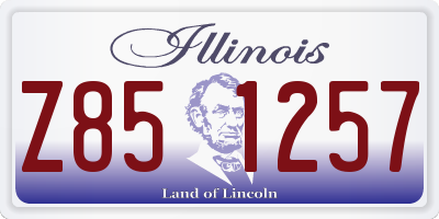 IL license plate Z851257