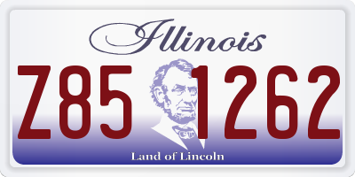 IL license plate Z851262