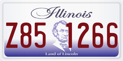 IL license plate Z851266