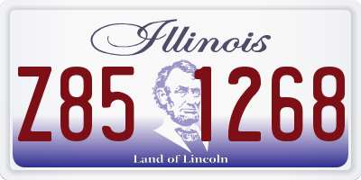 IL license plate Z851268