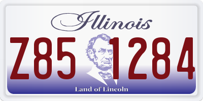 IL license plate Z851284