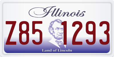 IL license plate Z851293