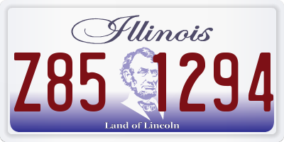 IL license plate Z851294