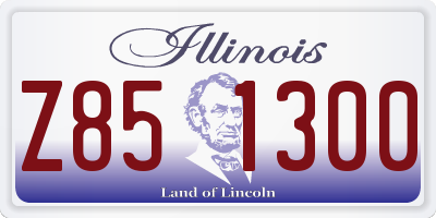 IL license plate Z851300