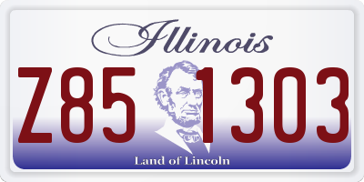 IL license plate Z851303