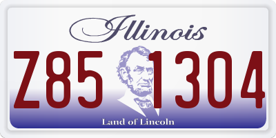 IL license plate Z851304