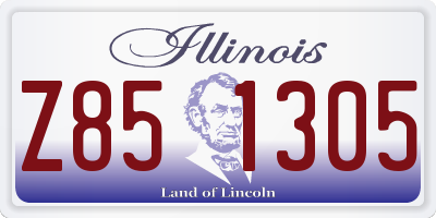 IL license plate Z851305