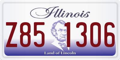 IL license plate Z851306