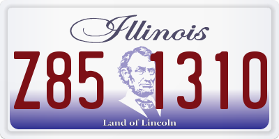 IL license plate Z851310