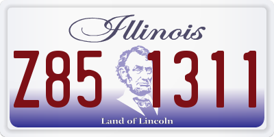 IL license plate Z851311