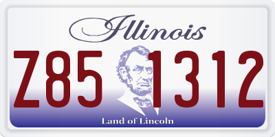 IL license plate Z851312