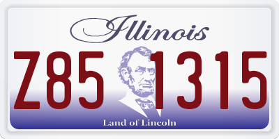 IL license plate Z851315